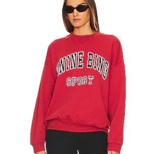Anine Bing Jaci Sweatshirt Red